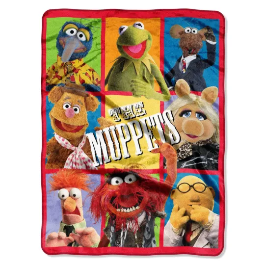 The Muppets Throw Blanket Fluffy Warm Machine Washable