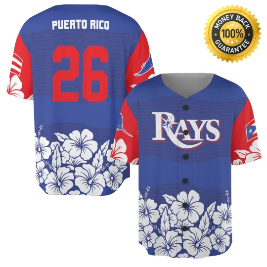 Discover Bay Rays Puerto Rican Heritage Giveaway 2026 Jersey - All Size