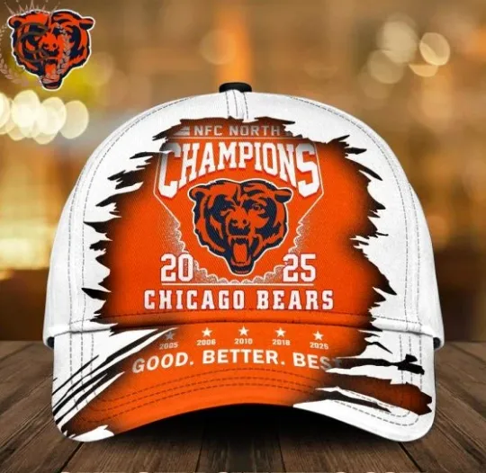 Discover Chicago Bear1 2025 N.f.c North Champions Classic Cap
