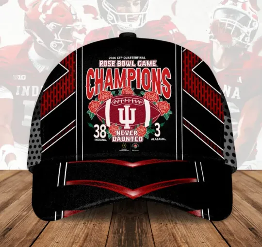 Indianaa Hoosi-Er Football 2026 Rose Bowl Champions Classic Cap