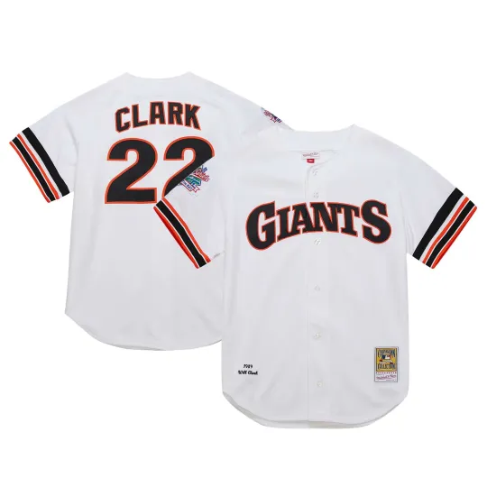 Men's Mitchell & Ness Will Clark White San Francisco Giants Cooperstown
