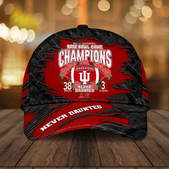 Hoosiers Football 2026 Rose Bowl Champions Classic Cap 15460