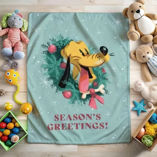 Discover Disney Brutto Merry Christmas Fleece Blanket Sofa HomeDecor