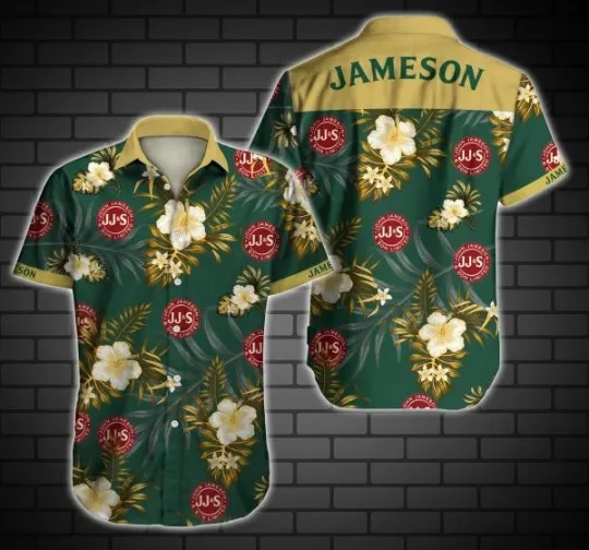 Discover Jameson Hawaiian Shirt Summer Button Up