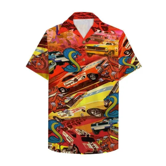 Discover Drag Racing Snake and Mongoose Hawaiian Shirt