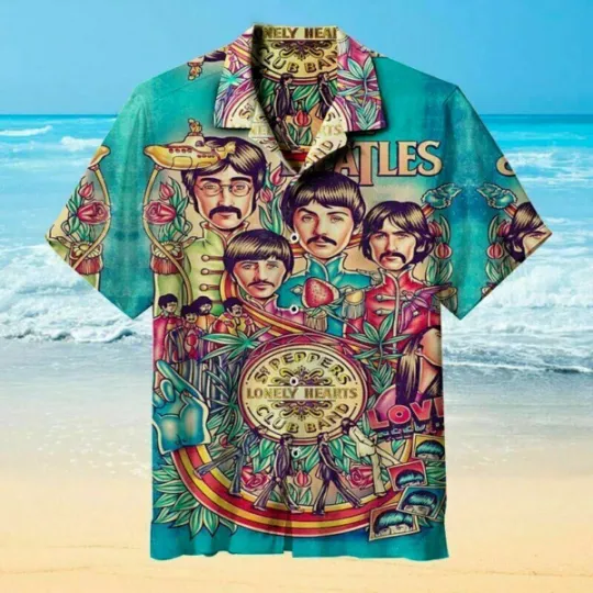 Discover Classic Beatles Unisex Hawaiian Shirt