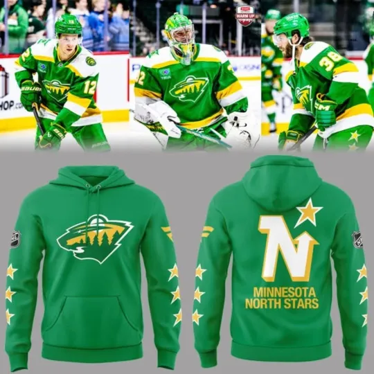 Discover Wild North Stars History Hockey Hoodie