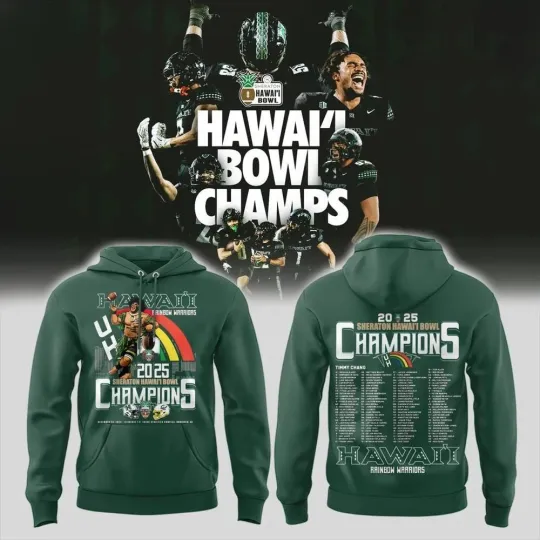 Discover HawaiiRainbow Warriors Football New Hoodie