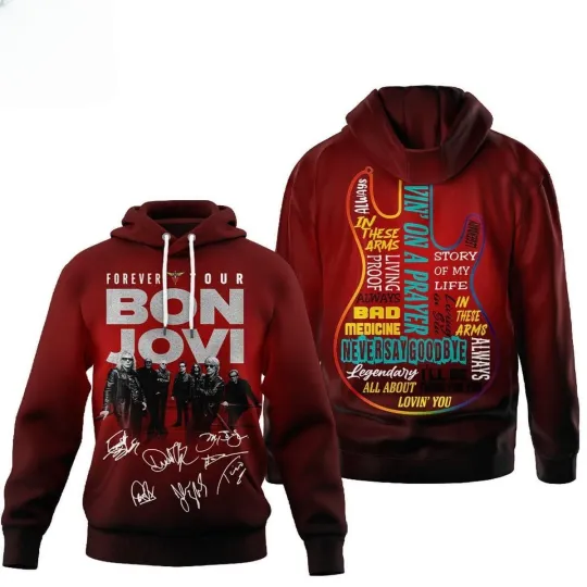 Discover BonJovi All Album 2026 Hoodie