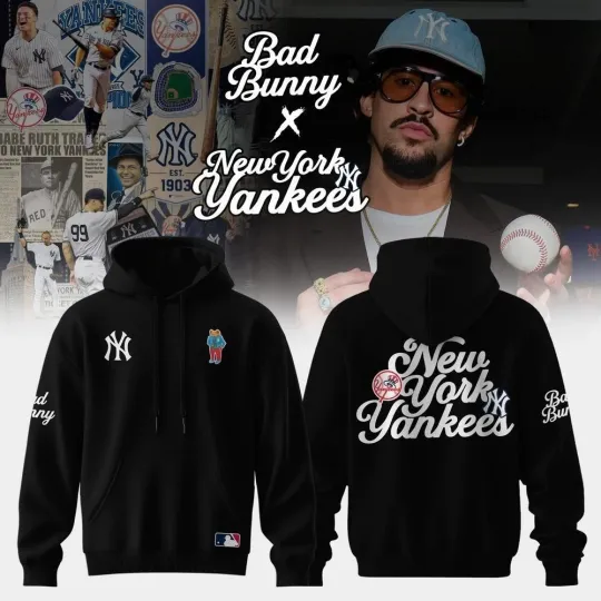 Discover BadBunny x Yankees 2026 Hoodie