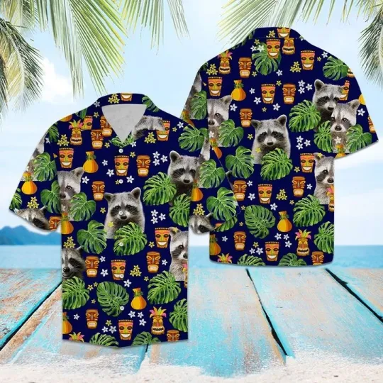 Discover Koala Native Tropical Hawaiian Shirt Summer Button Up