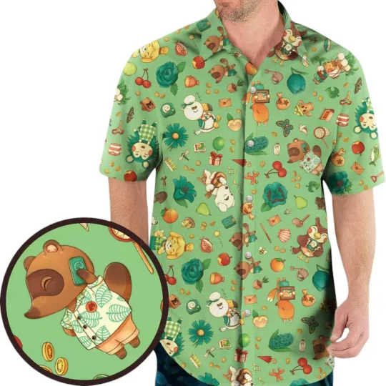 Animal Crossing Horizons Summer Hawaiian Shirt