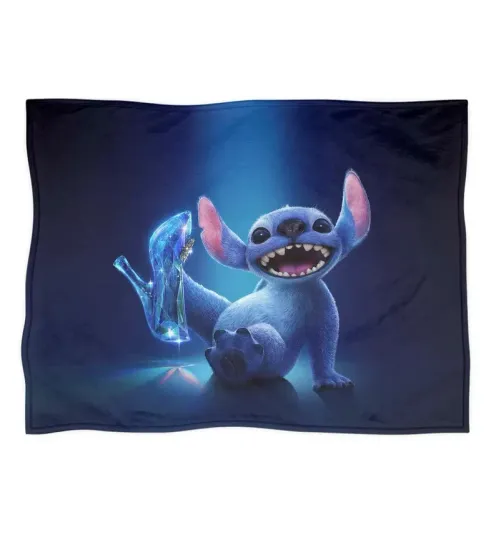 Discover Disney Stitch Fleece Blanket, Home Decor Disney Fleece Blanket