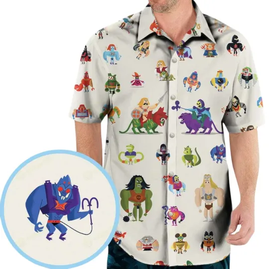 Discover Masters Of The Universe Characters Pattern Summer Hawaiian Shirt