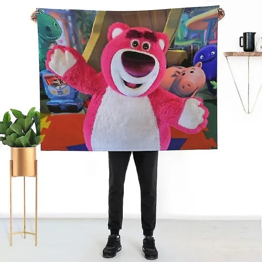 Lotso Disney Baby Girl Boy Gifts Disneyland Fleece Blanket