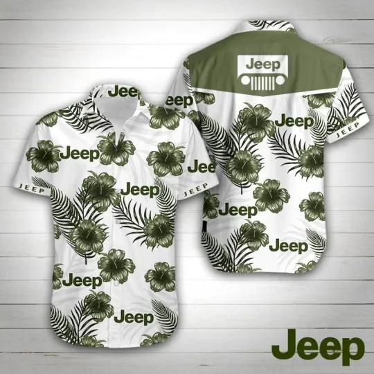 Discover Jeep Hawaiian Shirt Summer Button Up