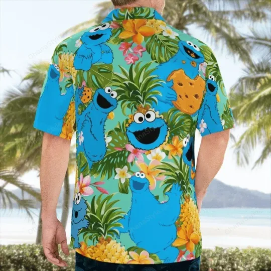 Cookie Monster Muppets Summer Hawaiian Shirt