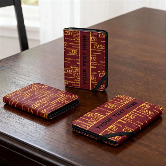 Discover Custom Passport Holder, Custom Name Football Inspired Passport Holder, Personalized Travel Wallet Gift