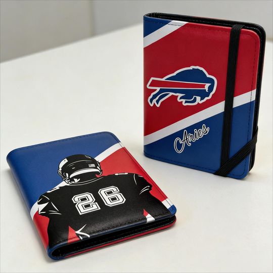 Discover Custom Football Team Inspired Passport Holder, Personalized Name Travel Wallet Gift