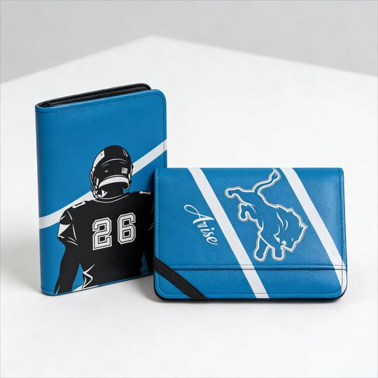Personalized Football Passport Cover, Custom Name Travel Wallet, Football Team Fan Idea Gift