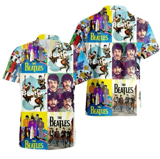 The Beatles Summer Hawaiian Shirt for Men