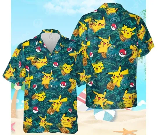Discover PKM Anime Summer Hawaiian Shirt