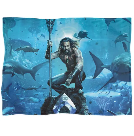 Discover Aquaman Blanket Superhero Disney Marvel Fleece Blanket