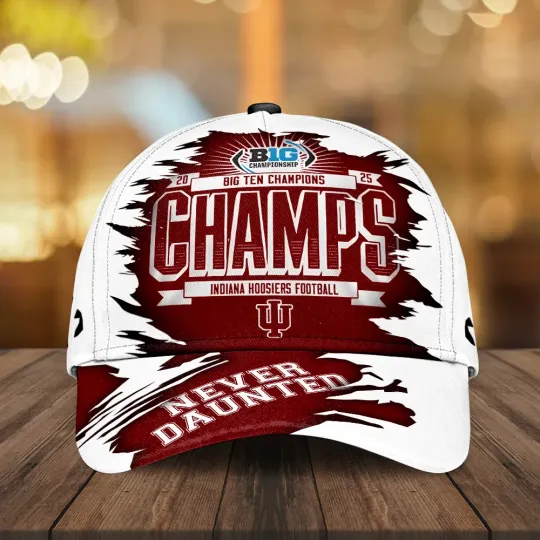 Discover Hoosiers Football 2025 Big Ten Champions Classic Cap