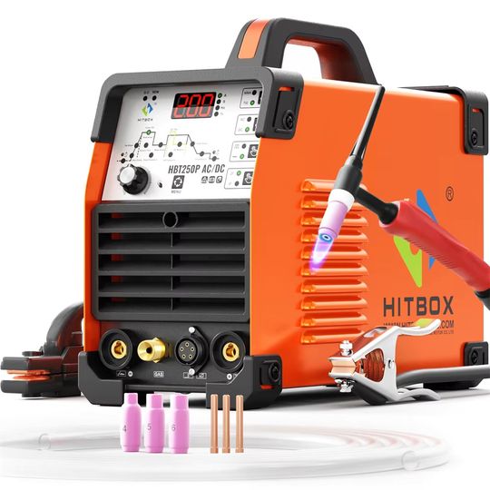 Discover HITBOX HBT250P AC-DC Aluminium Tig Welding Machine IGBT Inverter 2T/4T HF TIG/MMA ARC Stick Argon Precise Digital Pulse Welder
