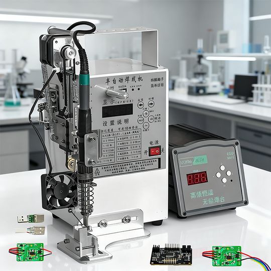 Discover Top Automatic Tin Feeding Soldering Machine Foot-Operated Soldering Station Plug Circuit Board USB Welding Equipment Spot Welder