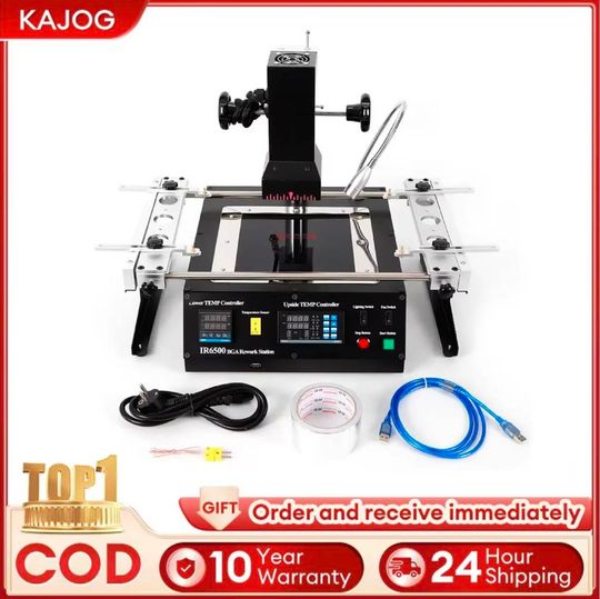 Discover IR6500 BGA Rework Station Infrared Solder Welder System with Closed-loop Temperature Control w/USB Cable for Welding  Rpairing