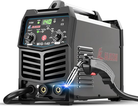 Discover 140A 3-in-1 MIG/ARC/Lift TIG Welder, 110V Multi-Process Welding Machine with Flux Core Gun