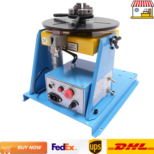 Discover 110V/220V Rotary Welding Positioner 10KG 1-12rpm Welding Turntable with Foot Pedal