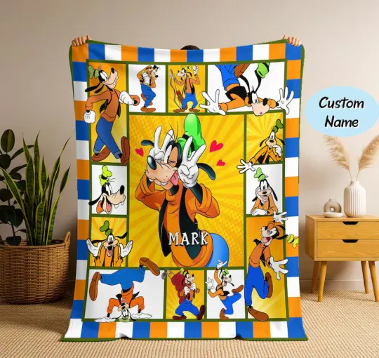 Discover Personalized Goofy Fleece Blanket, Goofy Movies Fleece Blanket