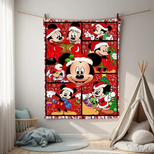 Discover Custom Name Mickey Mouse Blanket, Mickey Mouse Birthday Gifts Fleece Blanket