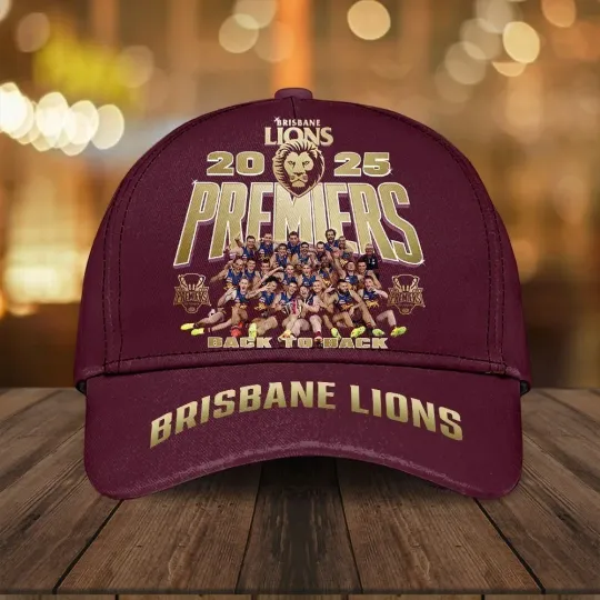 Discover Brisbane Lions 2025 Premiers Cap, Gift For Fans