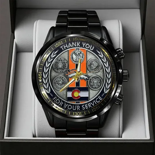 Discover Broncosss Black Stainless Steel Watch
