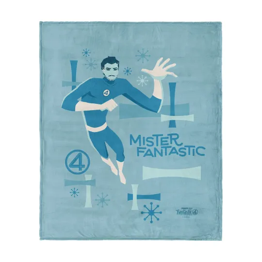 Fantastic Four: Mister Fantastic Superhero Comic Disney Fleece Blanket