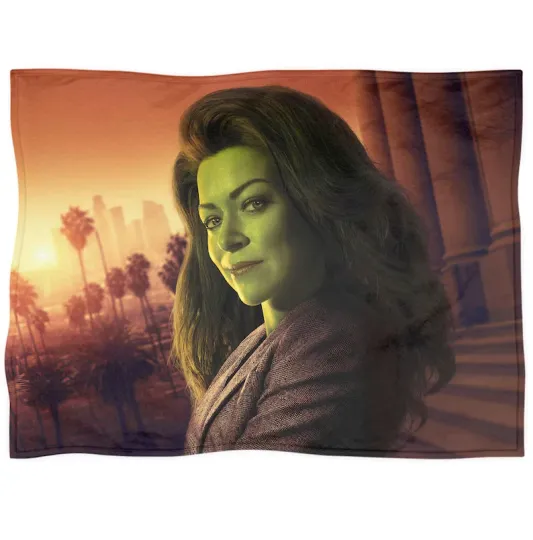 She-Hulk Blanket Superhero Disney Marvel Fleece Blanket
