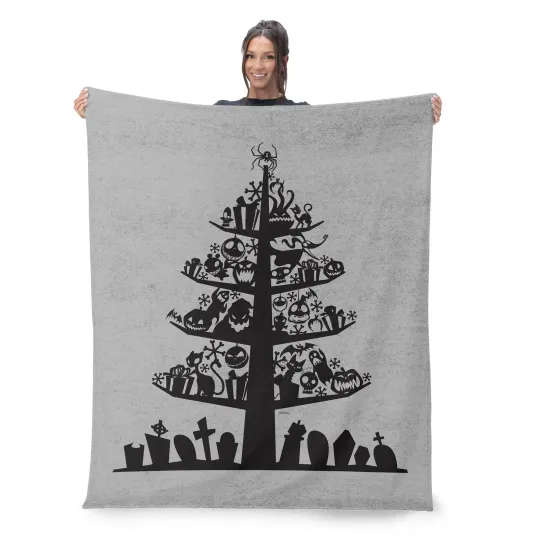 Disney Nightmare Before Christmas Nightmare Tree Disneyland Fleece Blanket