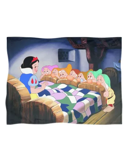 Discover Snow White Disney Christmas Holiday Fleece Blanket