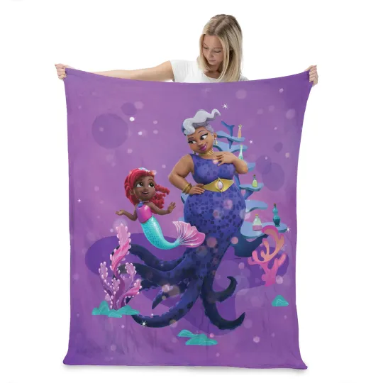 Discover Disney Ariel Ariel And Ursula Disneyland Fleece Blanket