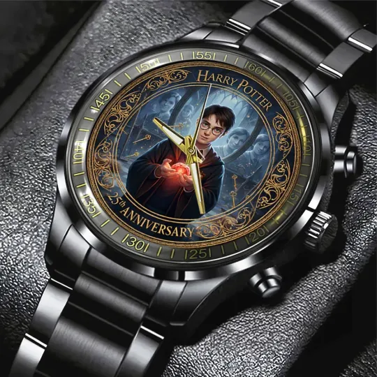 Discover Harry Potter 25th Anniversary Black Stainless Steel Watch