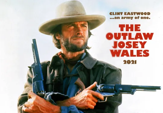 2026 Wall Calendar (12pg) The Outlaw Josey Wales Vintage Cowboy Film Stills