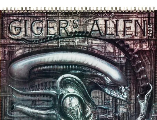 Discover 2026 Wall Calendar [8"x12"] ALIEN HANS RUDOLPH GIGER Vintage Comic Art Poster