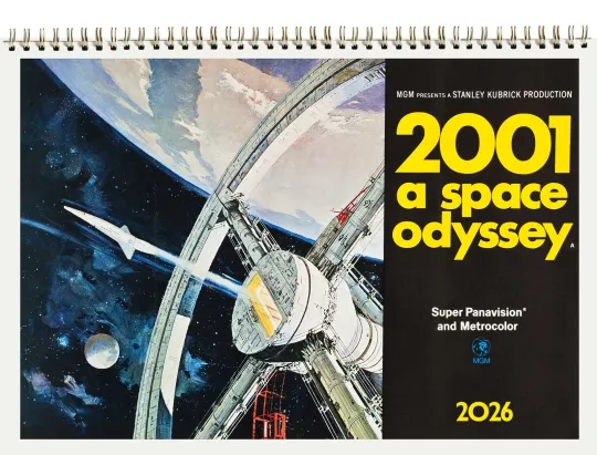 Discover 2026 Wall Calendar [8"x12"] 2001 SPACE ODYSSEY Vintage SciFi Movie Stills