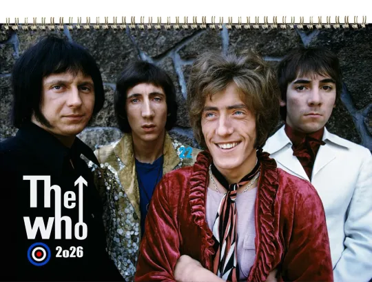 Discover 2026 Wall Calendar The Who Music Photo Poster Magazine Cover