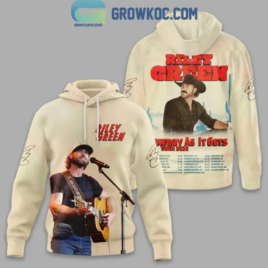 Discover Riley Green Cowboys As It Gets Tour 2025 3D Hoodie