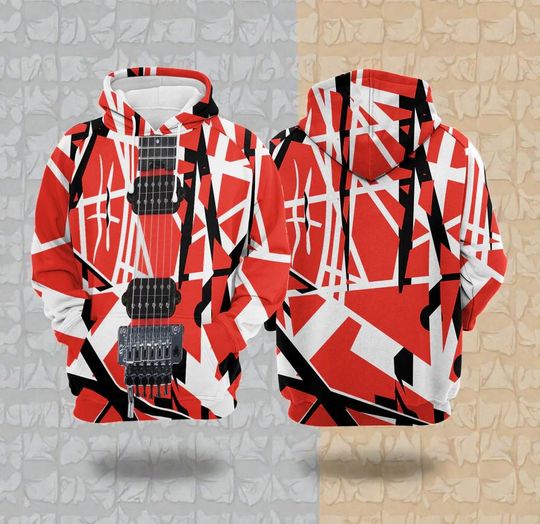 Discover Electric Guitar Hoodie Rock Guitarist 3D All Over Print Hoodie Unisex Music Lover Gift