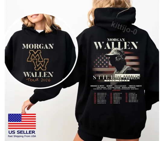 Discover Wallen Western Still The Problem Tour 2026 Merch Hoodie, FAST SHIP
